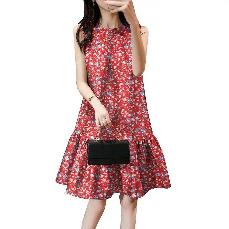 Bohemian Floral Print Dress For Summer Women Sundress