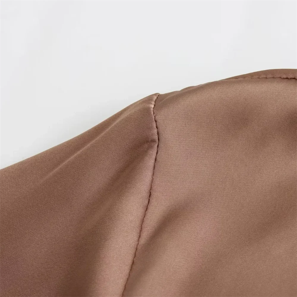 Women's Casual Loose Silk Satin Shirt with Versatile Soft Texture and Elegant Design