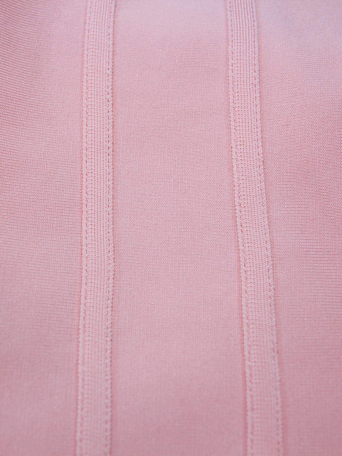 Red Strapless Knee Length Bodycon Dress With 3D Flowers