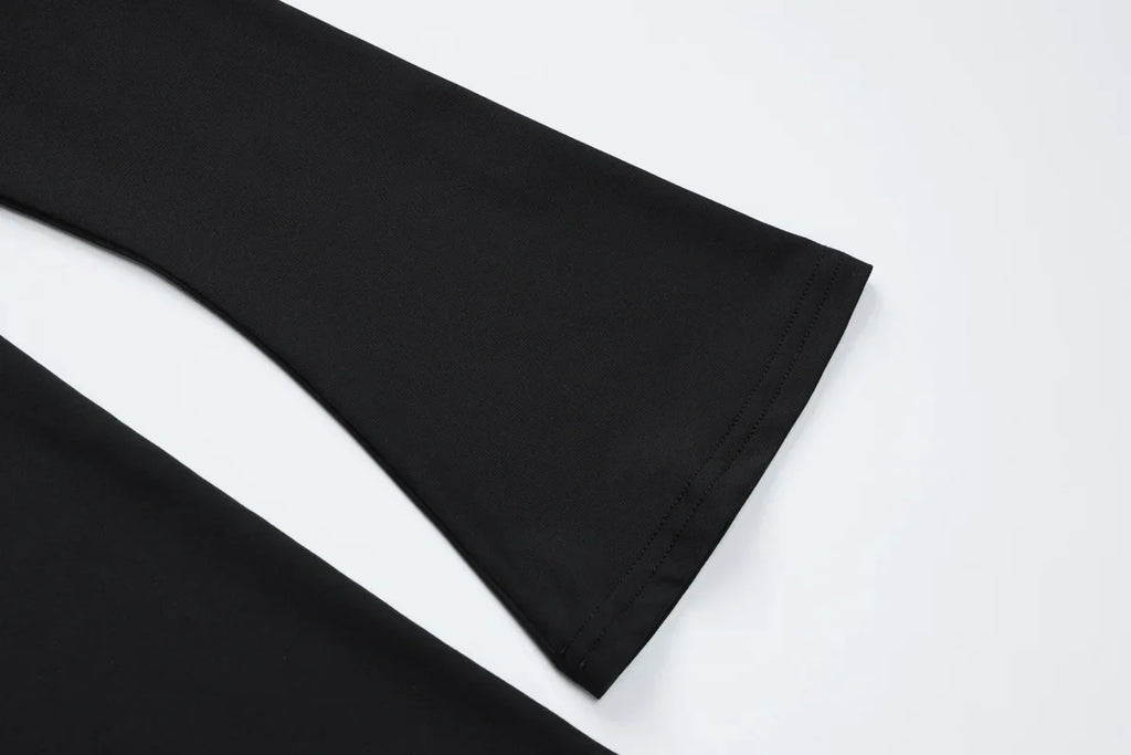 Elegant Black Pleated Maxi Dress For Women With High Waist