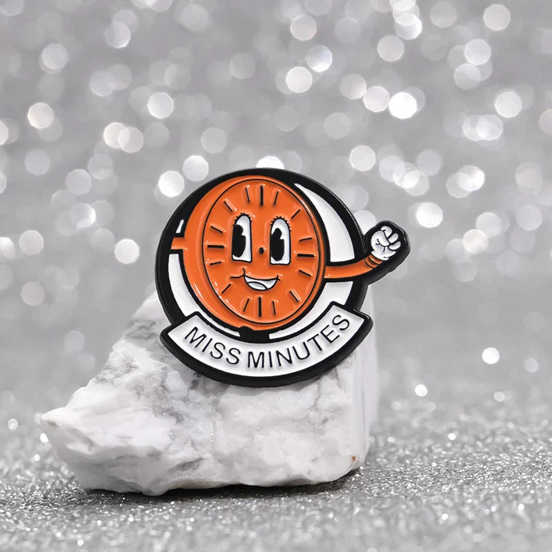 Cute Cartoon Anime Character Enamel Pins Custom Little Monk Brooches Funny Jewelry Gift for Friends