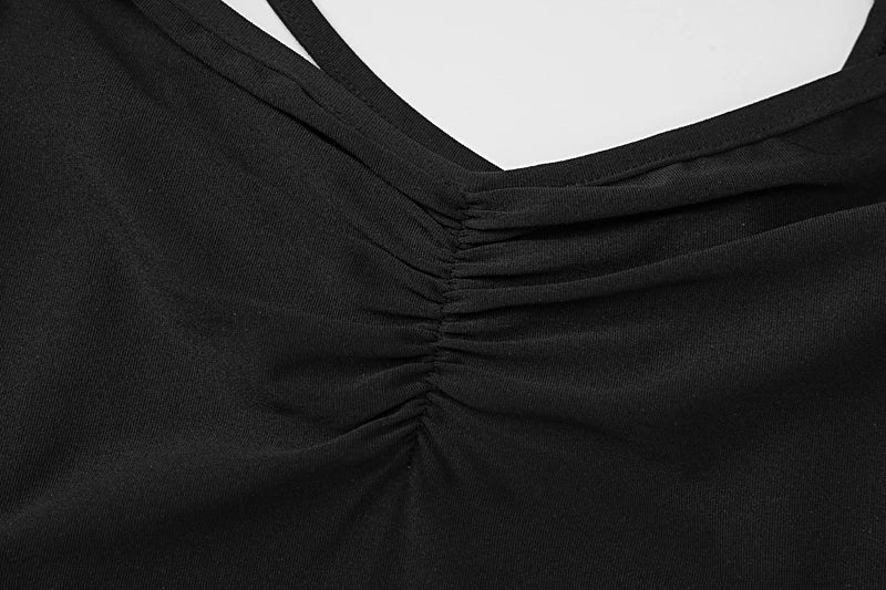 Backless Lace Up Draped Midi Dress With Square Collar