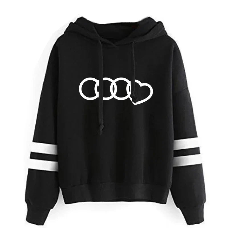Casual Women's Sweatshirts with Hoodies and Jogging Tracksuit Sports Suit for Outdoor Activities