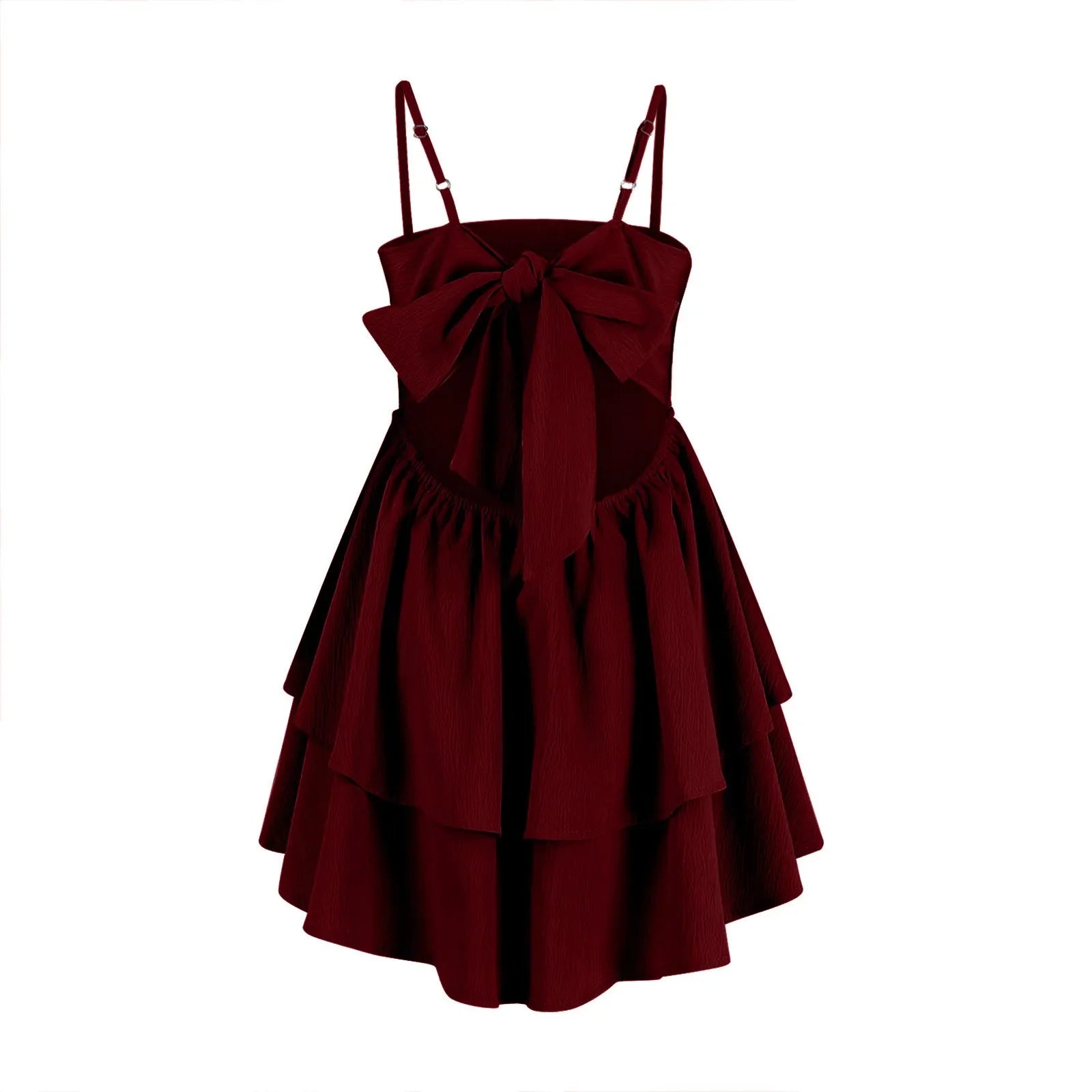 Backless Party Dress With Suspender Cake Skirt For Women