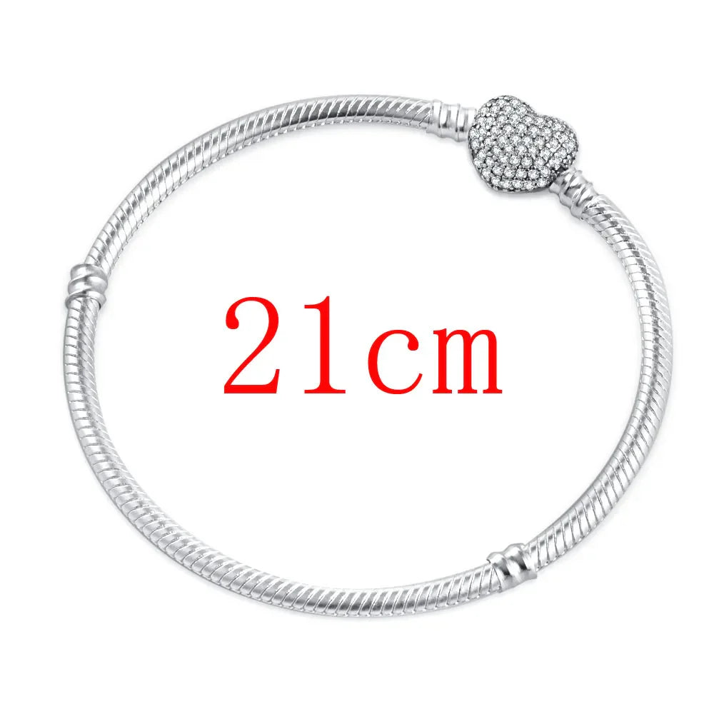 Valentine's Day Red Apple Dangle Charm Bead in 925 Sterling Silver for Women's Heart Bracelet Jewelry