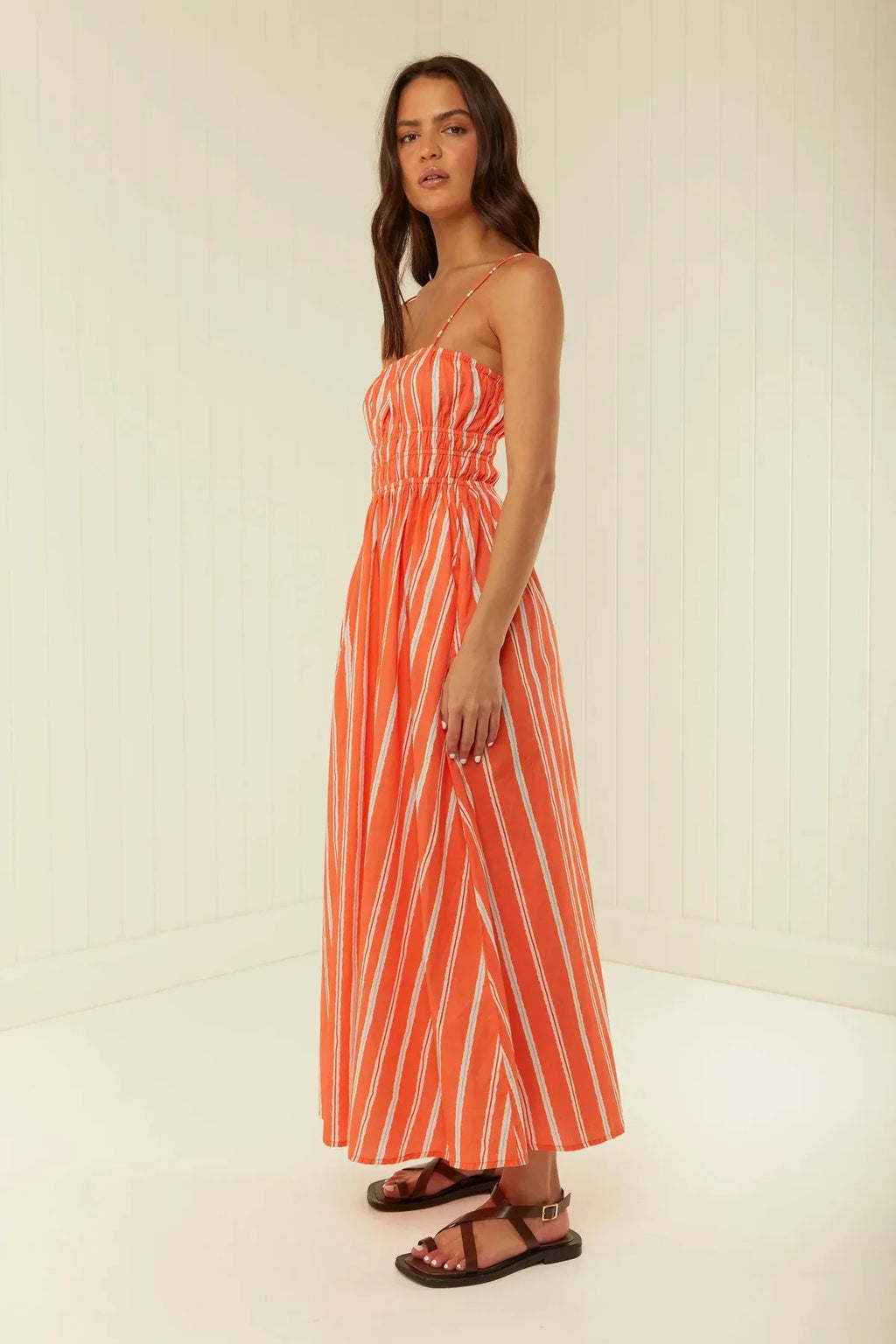 Bohemian Maxi Dress One Shoulder Strap Printed Summer