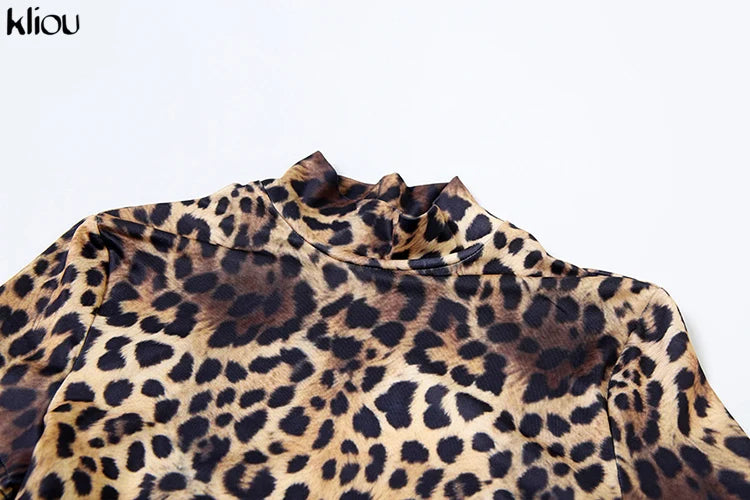 Sexy Printed Slim Fit Jumpsuit with Back Hollow Detail Full Sleeve Stand Collar Overalls for Midnight Party and Clubwear