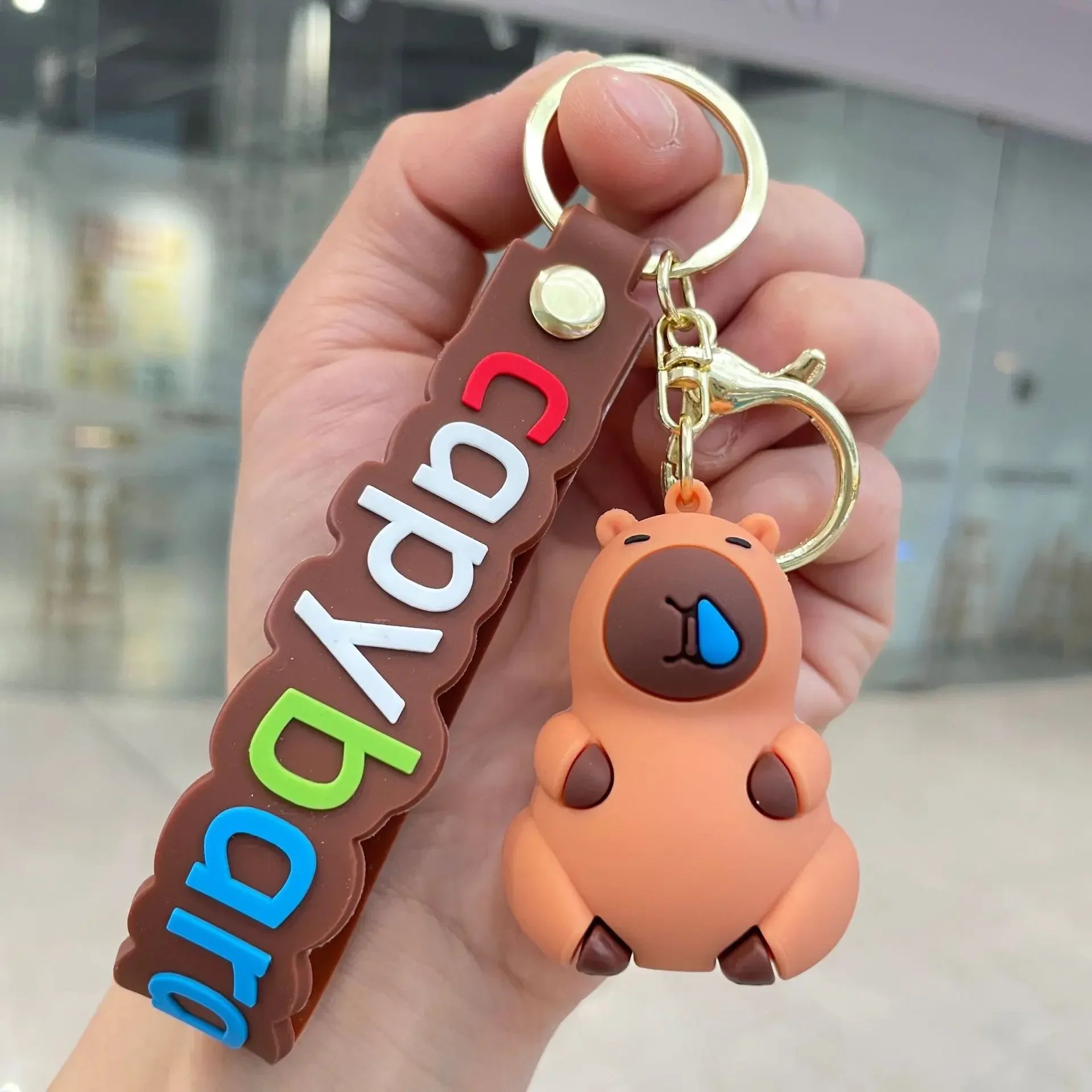Capybara Keychain Soft PVC Cute Key Accessories for Boys and Girls Ideal Party Gifts