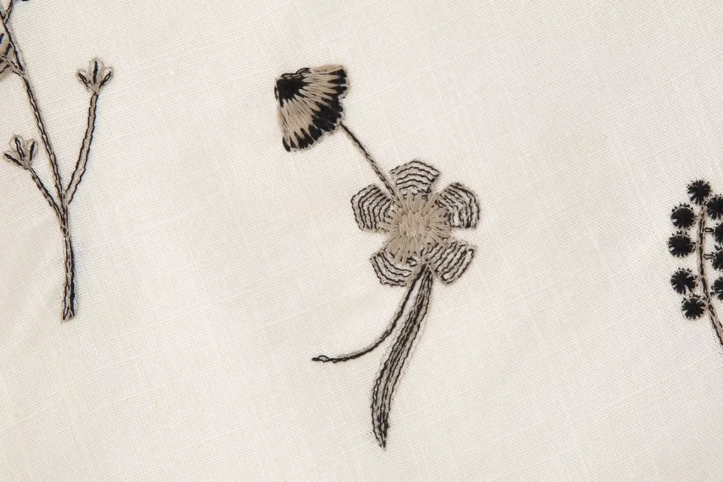 Summer Women Two Piece Set Embroidered Bowknot Short Sling Top with Elegant Midi Skirt Slim Fit Casual Fashion Outfit