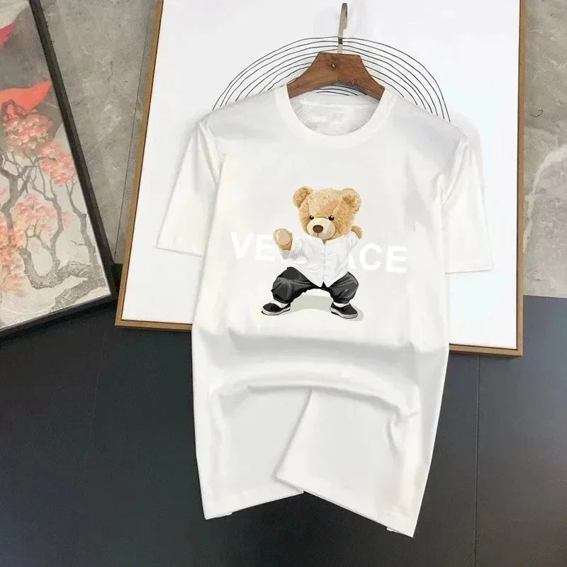 Y2K Letter Printing Casual T-Shirt for Women Summer Short Sleeve Fashion Top