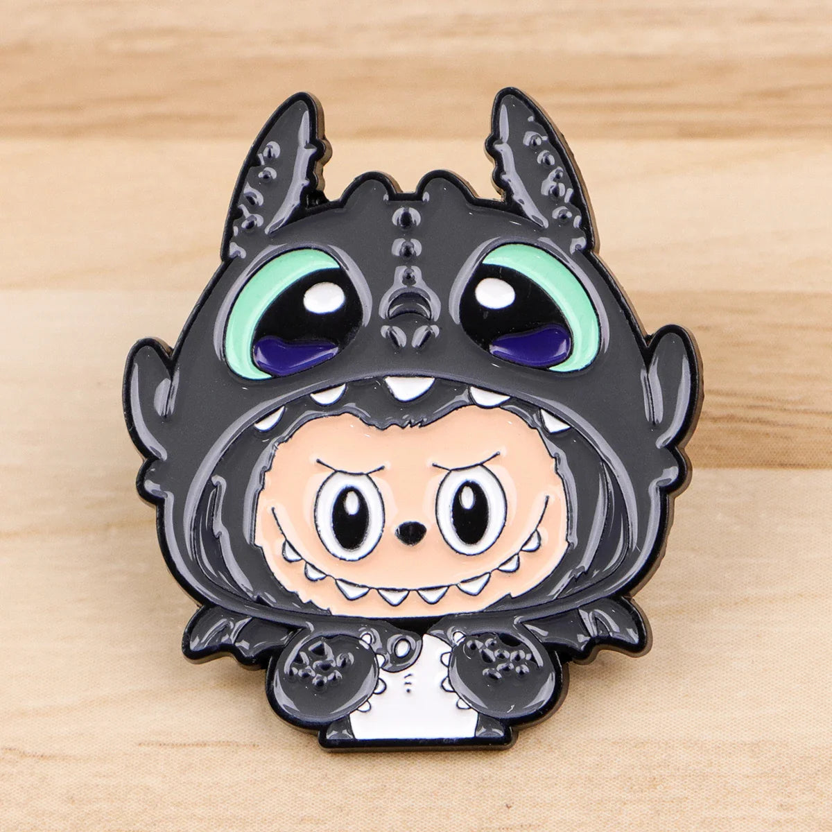 Cute Monster Enamel Pins for Cartoon Anime Lovers - Genie Pin Badge for Backpacks, Lapel Brooch, and Fashion Accessories