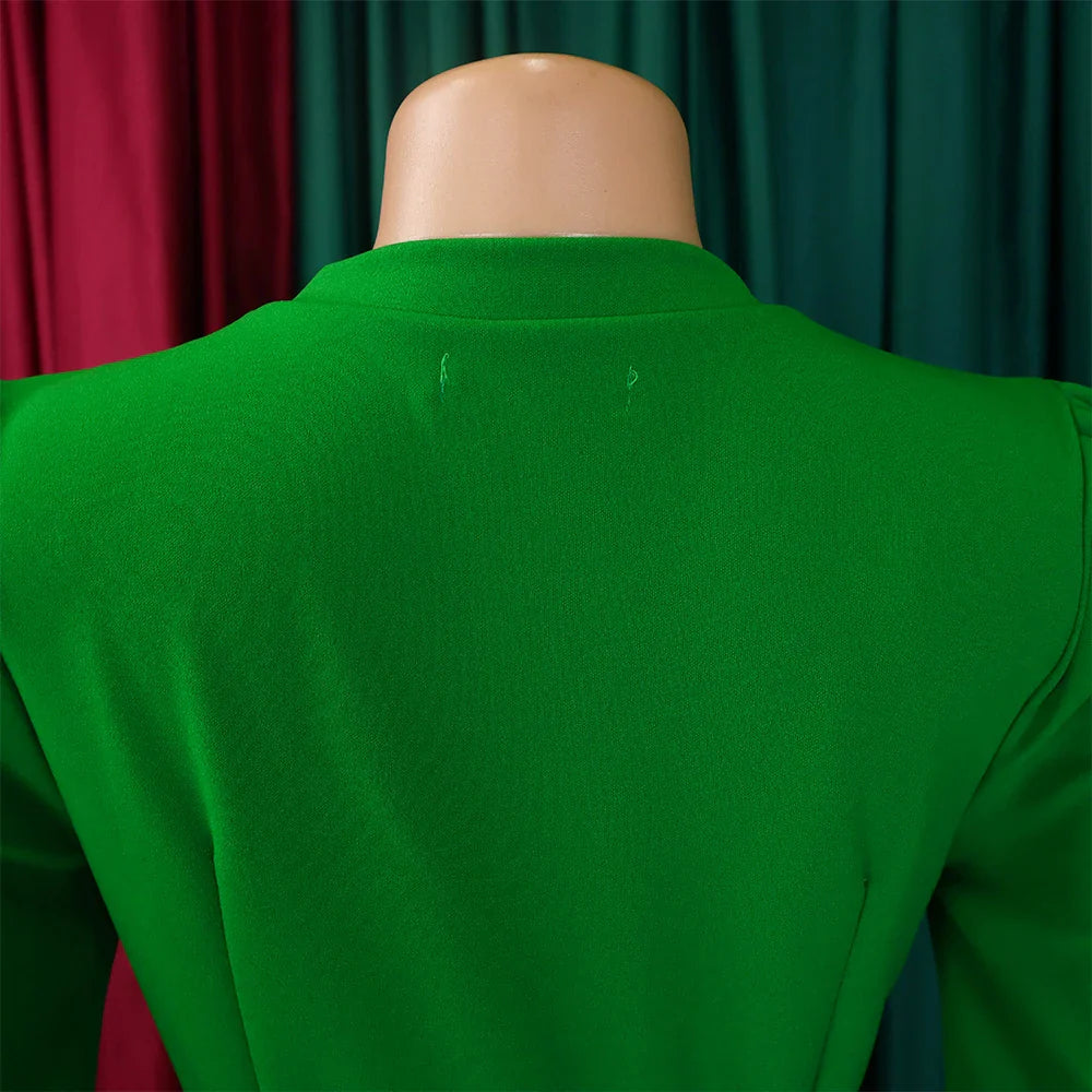 Elegant Pleated Dress for Women Formal Half Sleeve Belted