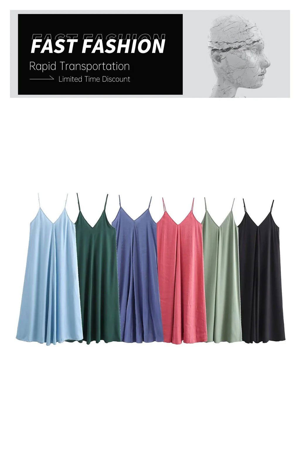 Casual V Neck Flowing Flute Dress For Women With Wide Skirt