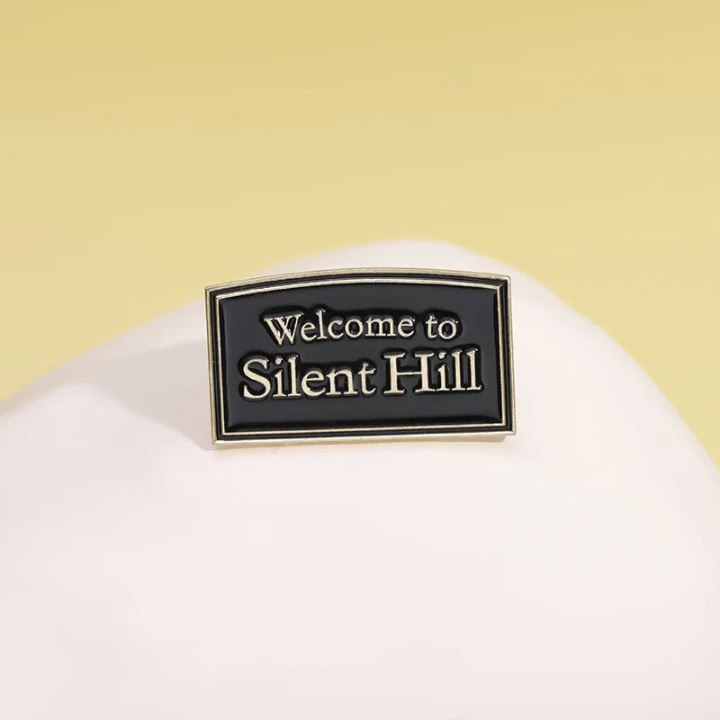 Silent Hill Enamel Brooch Pin Horror Film Badge Metal Lapel Accessory for Punk Style Jewelry