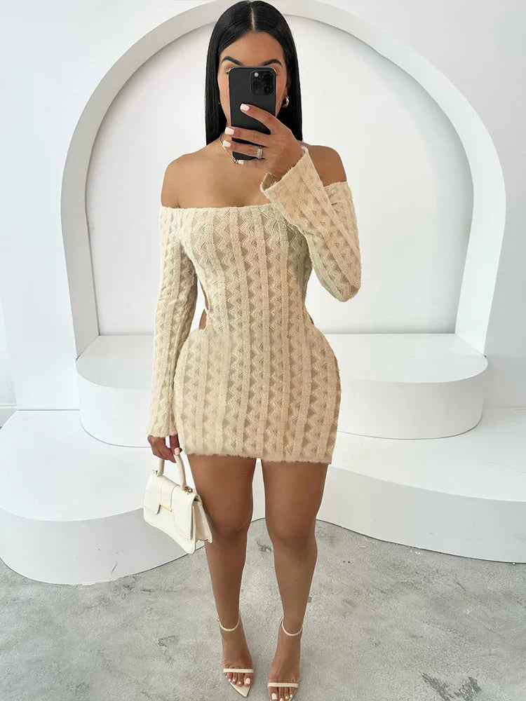 Backless Mini Dress For Juniors High Street Chic Autumn