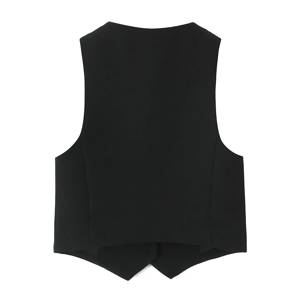 Women Casual Two Piece Set Black V-Neck Tank Top and Wide Leg Pants Stylish Chic Outfit