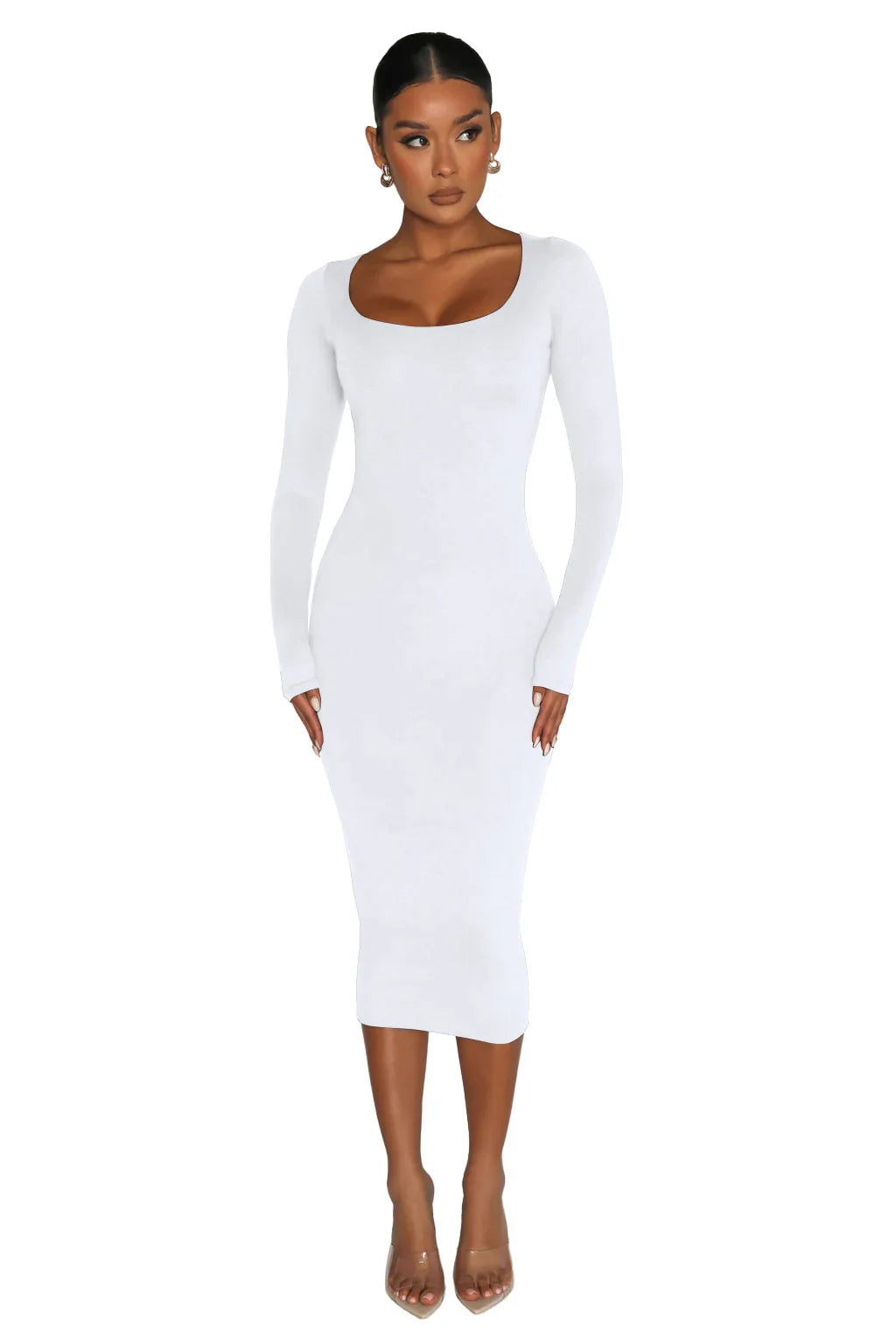 Velvet Bodycon Dress For Women Long Sleeve Party Clubwear