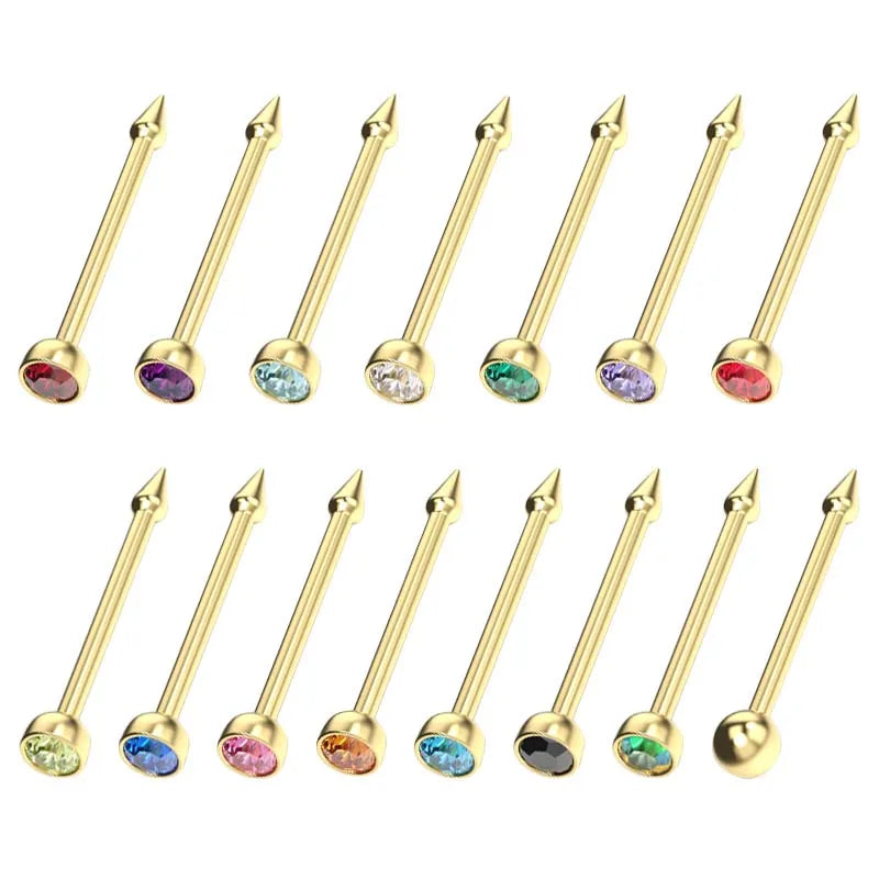 Disposable Nose Piercing Gun Kit with Built-In Crystal Nose Stud for Easy Piercing