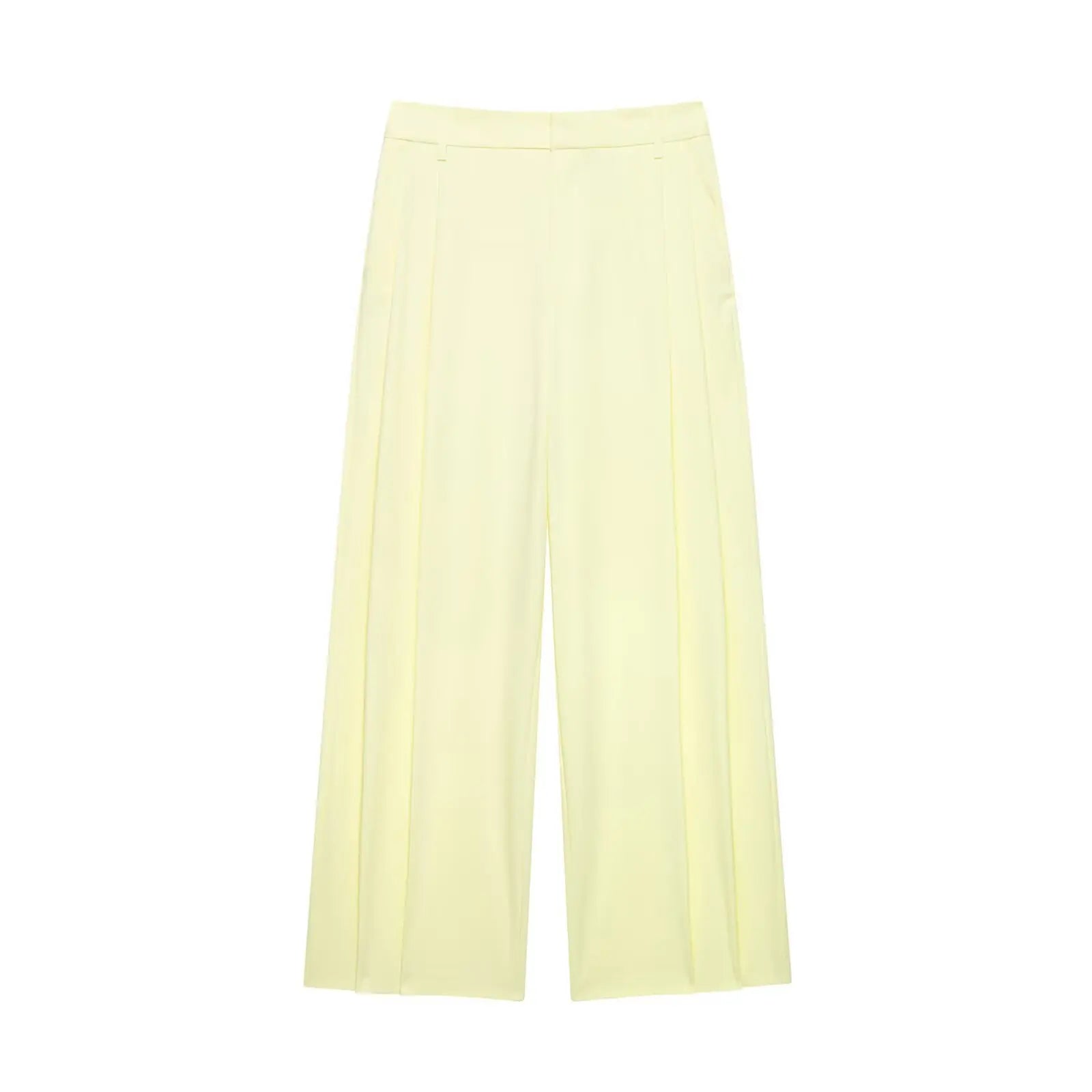 Summer Women's Halter Neck Pant Suit Set with Crop Top and High Waist Wide Leg Pants