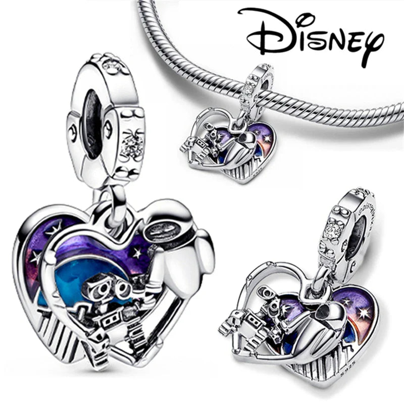 Mickey Mouse Minnie Mouse Sterling Silver Charm Beads for Bracelets