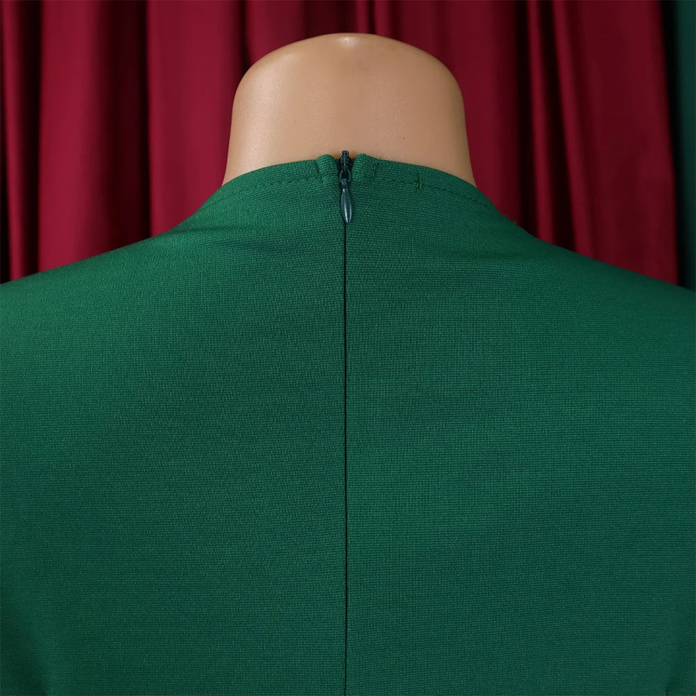 Office Dress For Women Professional O Neck Striped Sheath