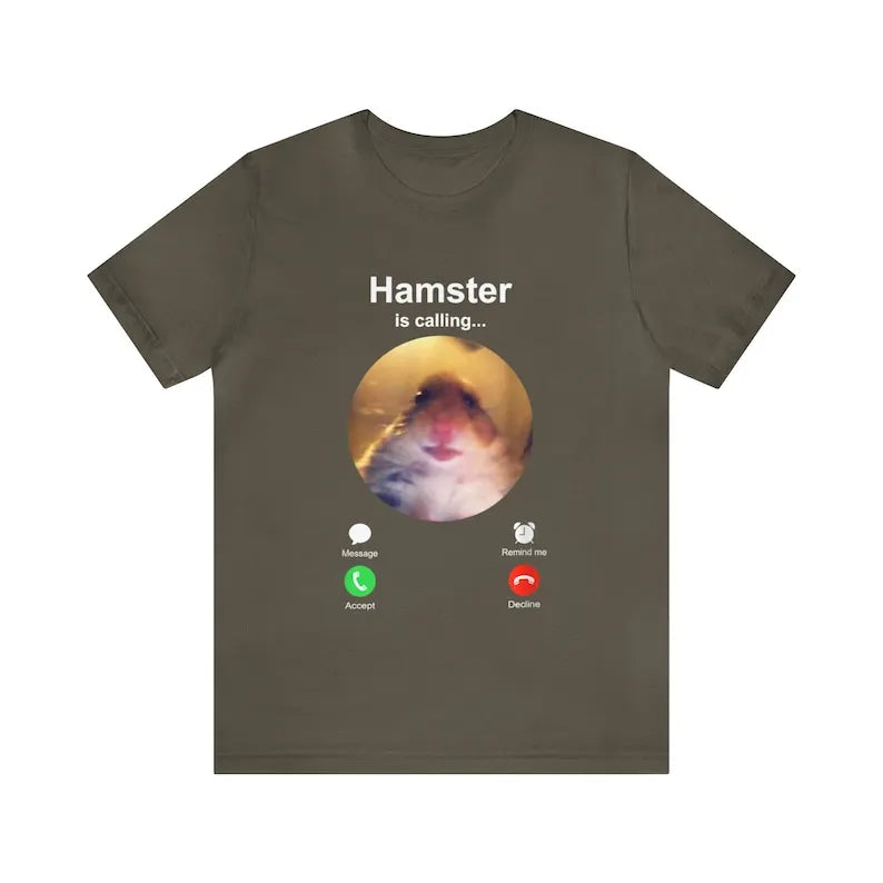 Funny Hamster Meme Shirt with Hamster Staring at Camera