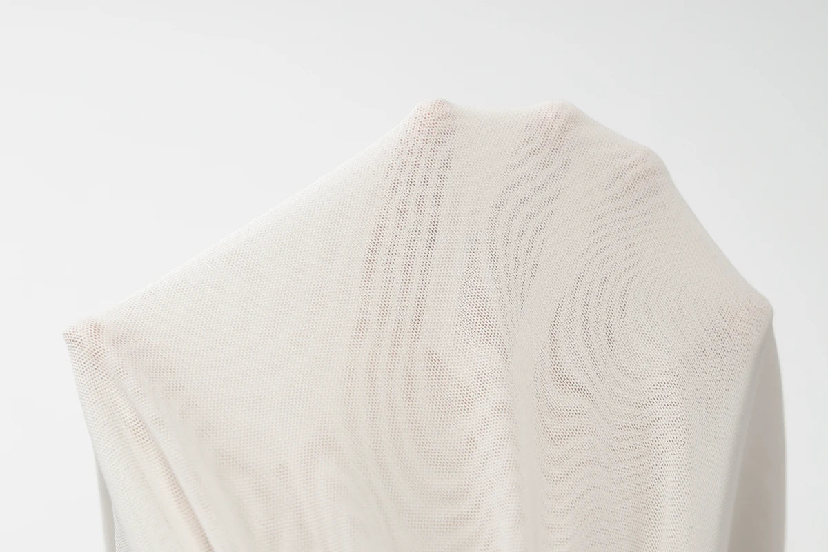 Backless Maxi Dress Sleeveless Bodycon Ruched Mesh Elegant