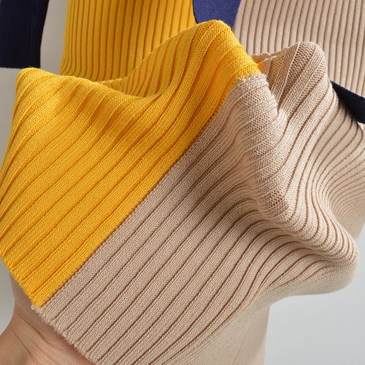 Fall Winter Knit Wrap Dress With Belt Long Sleeve Pencil