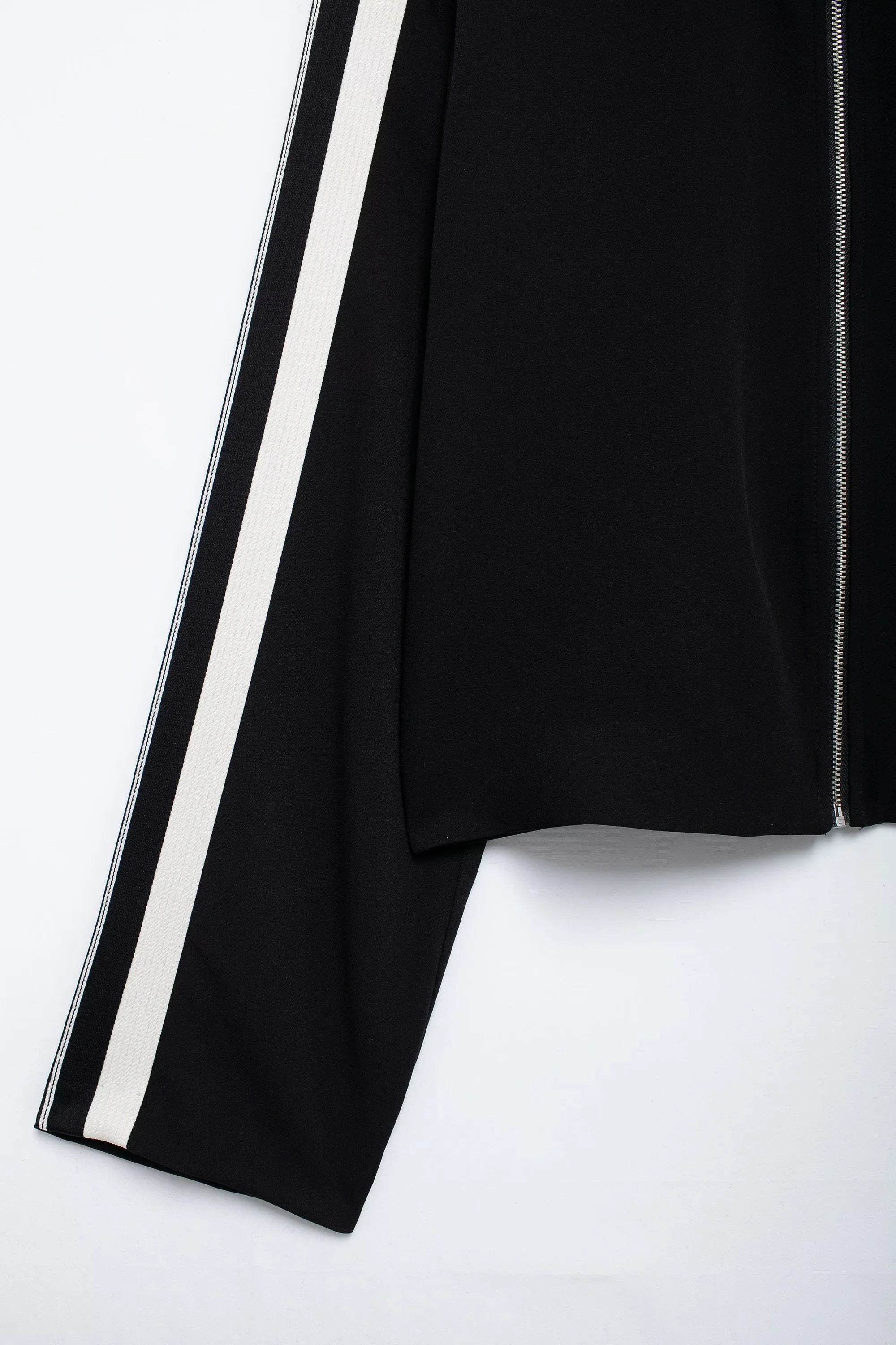 Women's Long Sleeve Zip Jacket and Elastic Waist Trousers Side Stripe Activewear Set