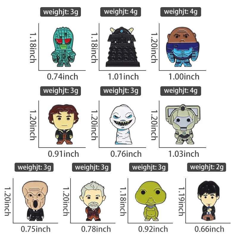 Cute Cartoon Anime Character Enamel Pins Custom Little Monk Brooches Funny Jewelry Gift for Friends