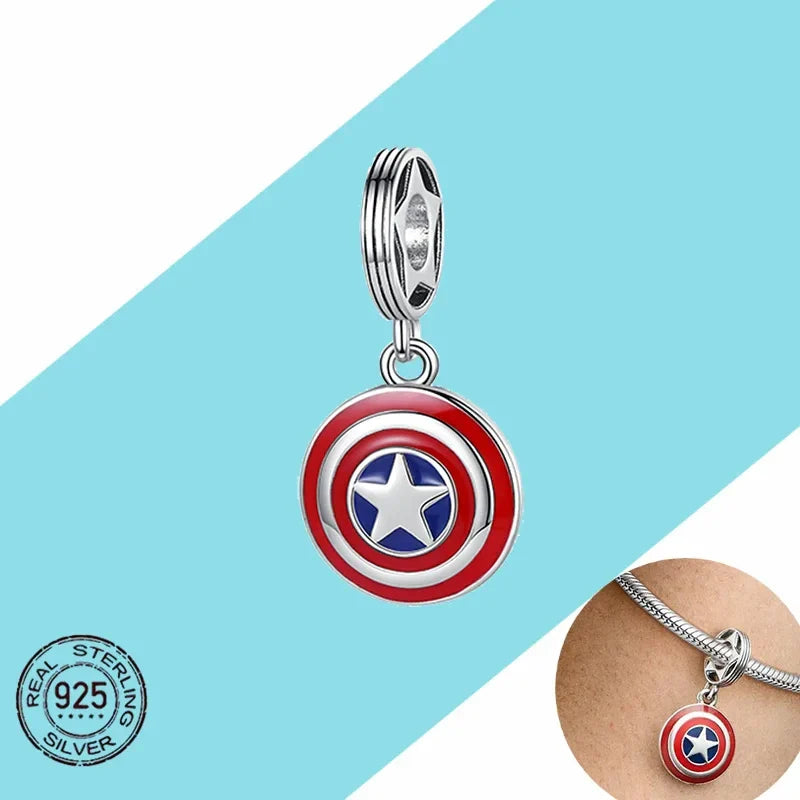 925 Sterling Silver Disney Pendant Beads for DIY Bracelets Perfect Women's Fashion Gift