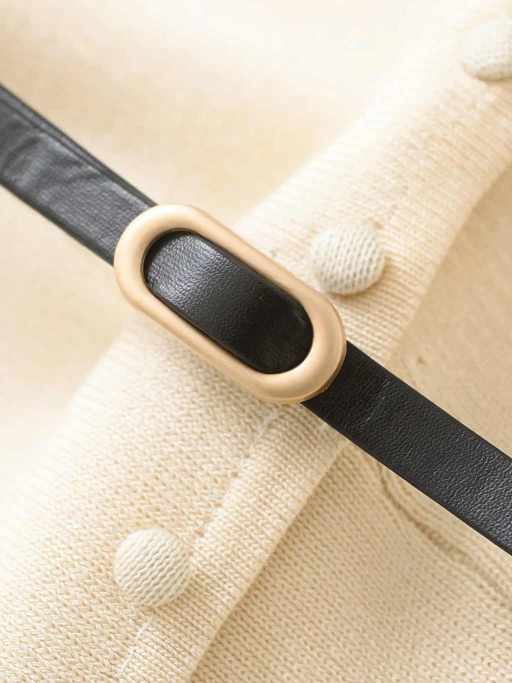 Knitted Belted Midi Dress For Women High Waist A Line