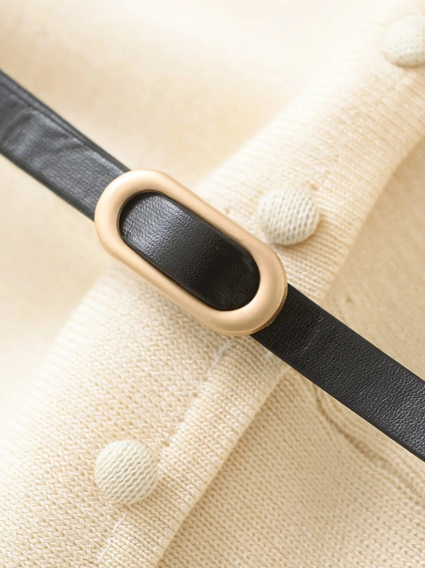 Knitted Belted Midi Dress For Women High Waist A Line