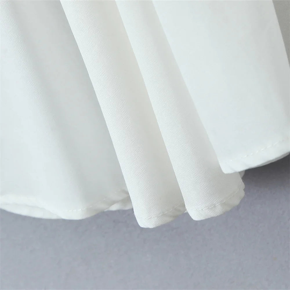 White Halter Neck Maxi Dress Sleeveless Open Back For Women