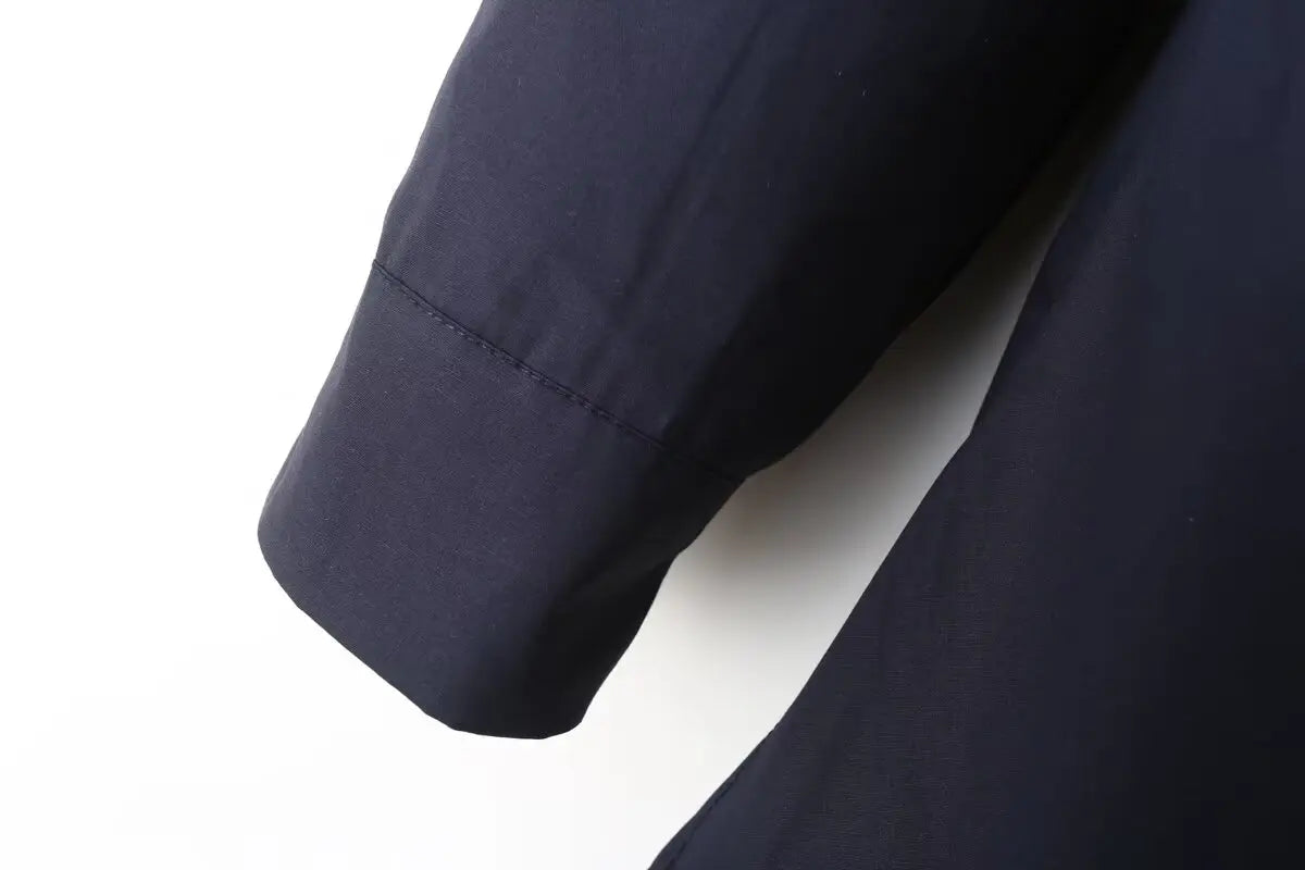 Autumn Women Two-Piece Set Poplin Single Breasted Shirt with High Waist Long Pants Casual Outfit