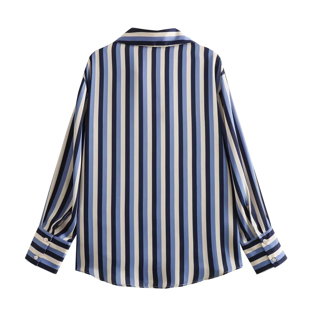 Women's Casual Loose Silk Satin Shirt with Versatile Soft Texture and Elegant Design