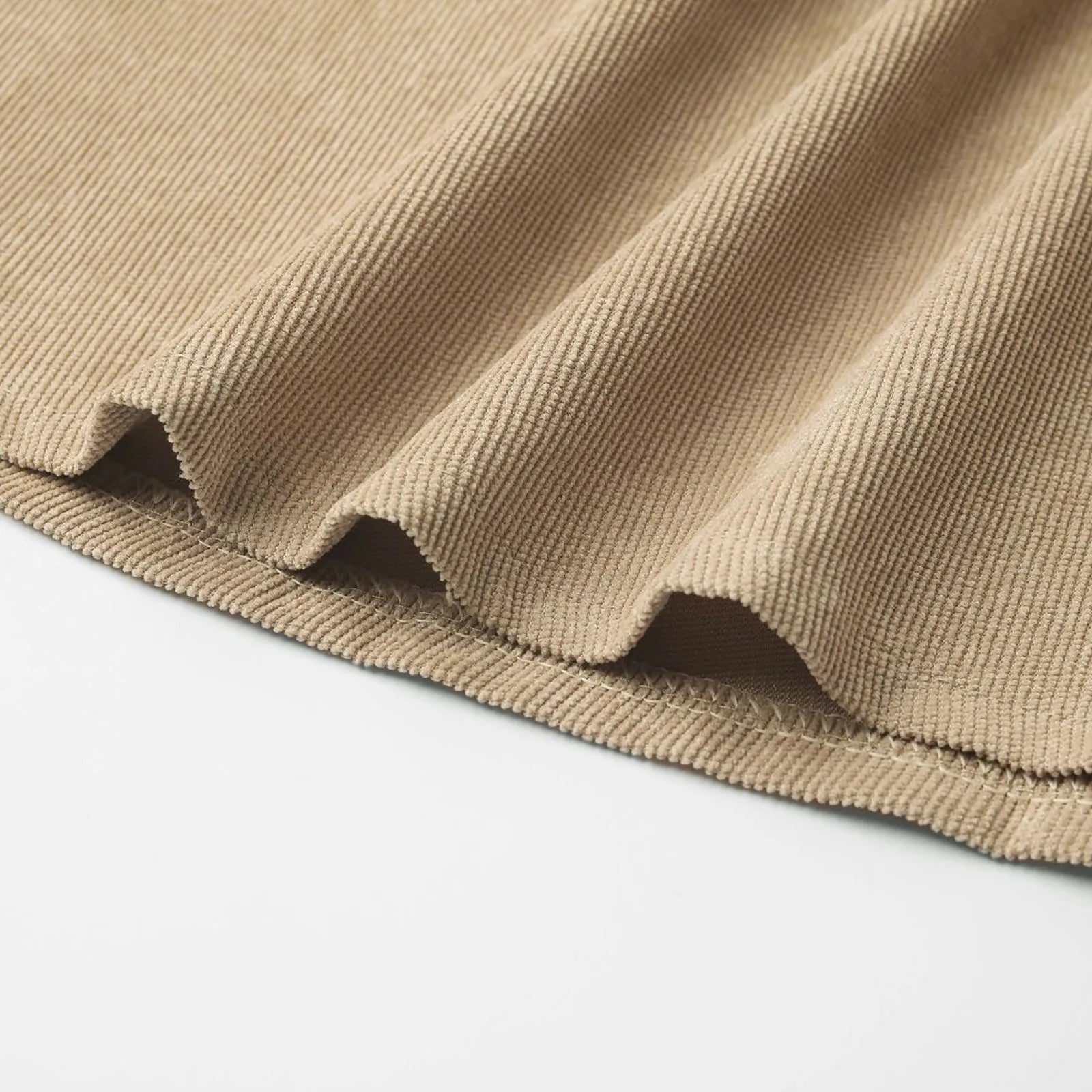 Corduroy Button Down Shirt Dress For Women Long Sleeves