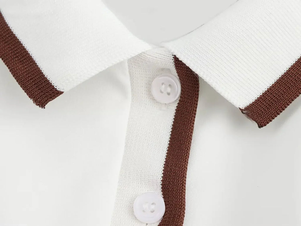 Patchwork Pleated Mini Dress With Short Sleeve Print