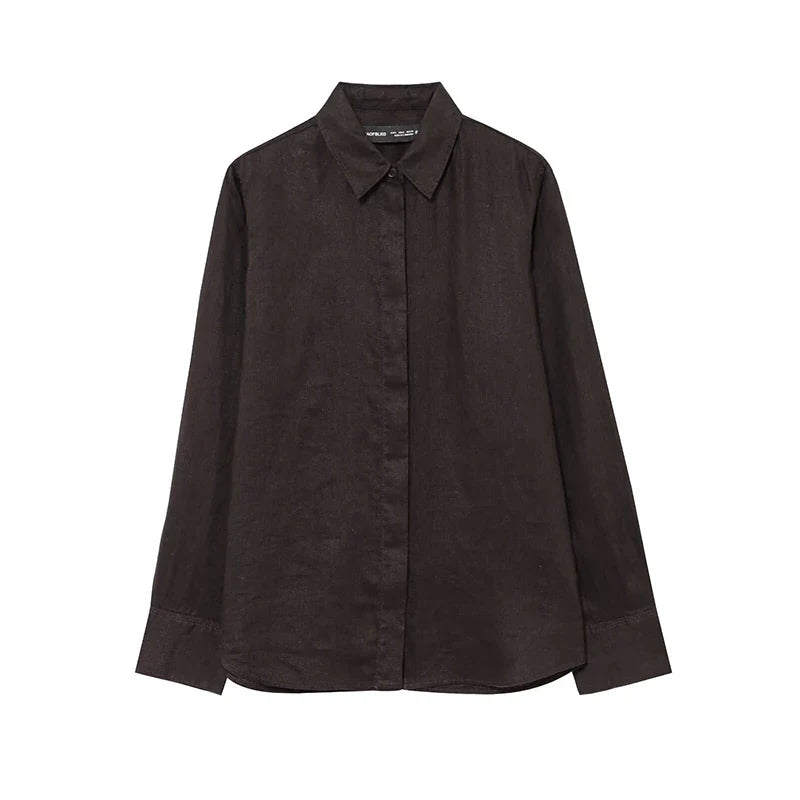 Wide Leg Pants Set for Women Casual Two Piece Outfit with Long Sleeve Shirt and Top