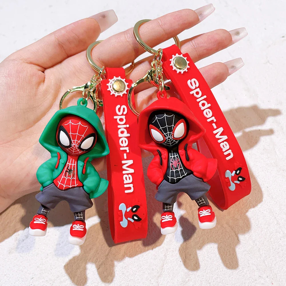 Spider-Man Keychain Cartoon Comics Pendant Jewelry Gift for Friends