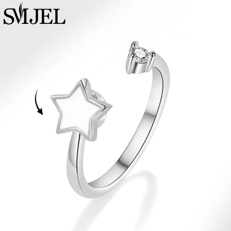 Sunflower Anxiety Ring Fidget Spinner with Butterfly and Hummingbird Charms for Stress Relief Gifts for Women