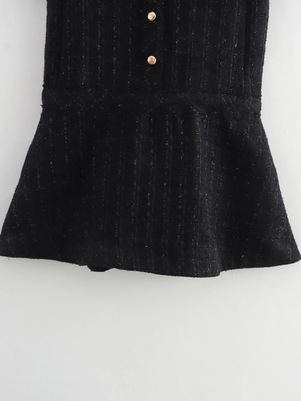 Women Textured Mini Dress Summer Round Neck Short Sleeve