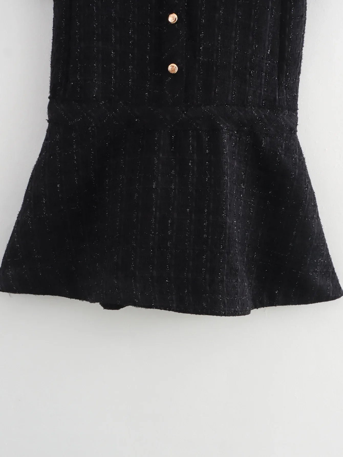 Women Textured Mini Dress Summer Round Neck Short Sleeve