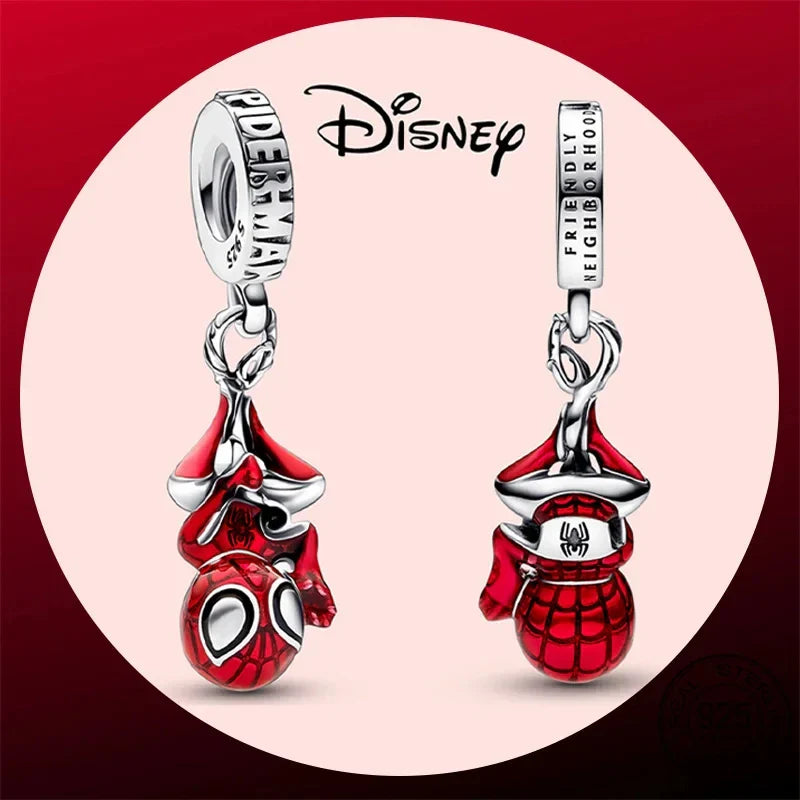 925 Sterling Silver Disney Pendant Beads for DIY Bracelets Perfect Women's Fashion Gift