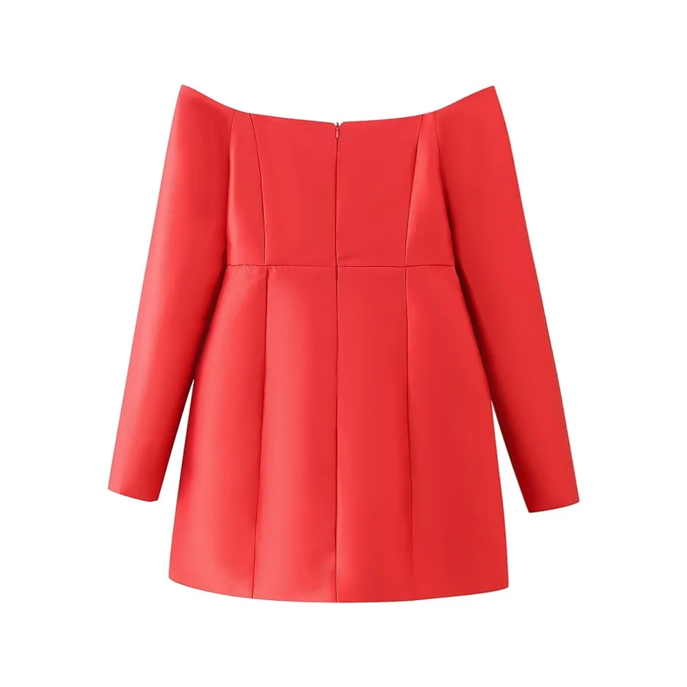 One Shoulder Mini Dress for Women Slim Fit Versatile