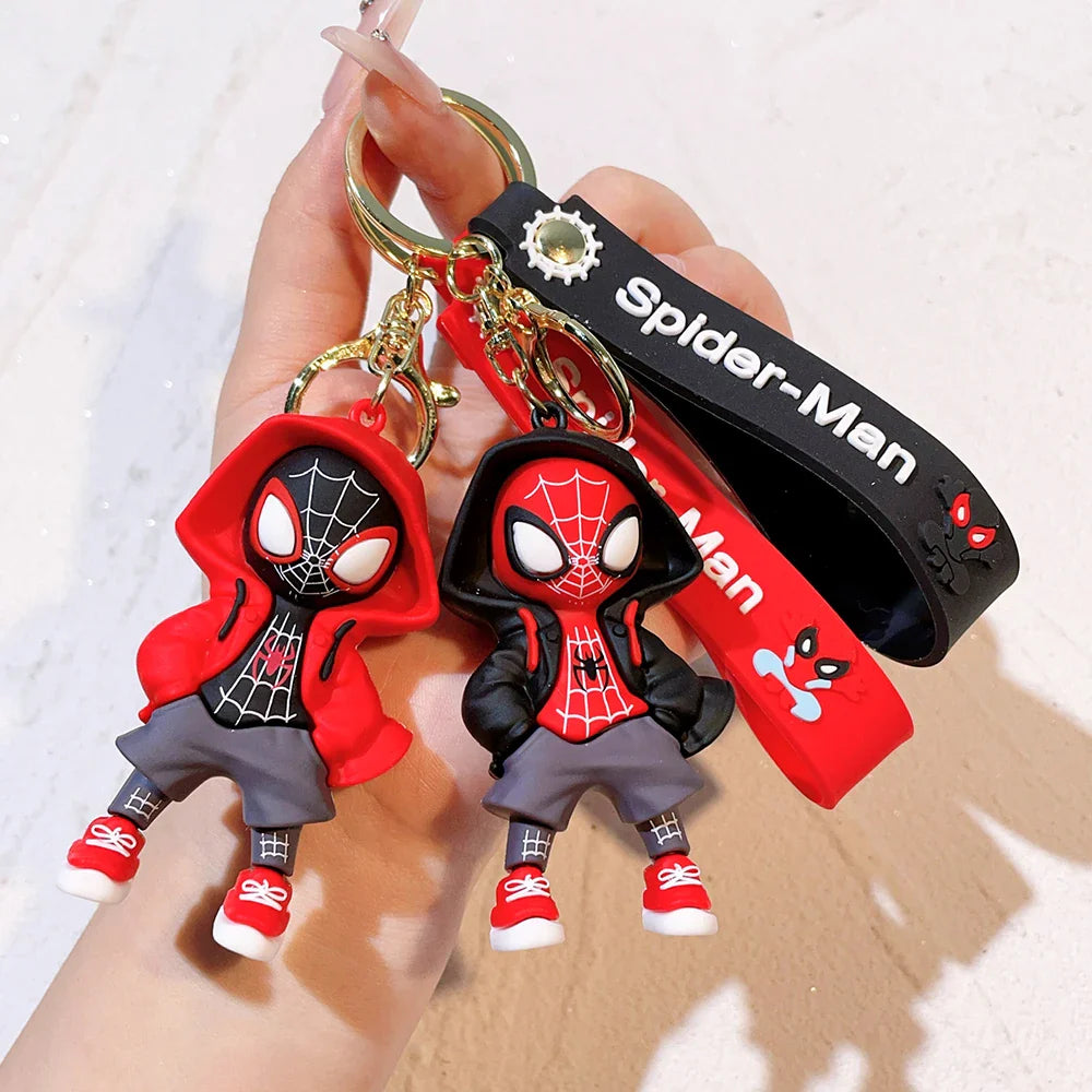 Spider-Man Keychain Cartoon Comics Pendant Jewelry Gift for Friends