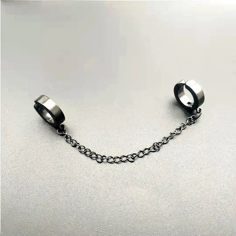 Stainless Steel Painless Ear Clip Earrings Non Piercing Fake Earrings for Men and Women