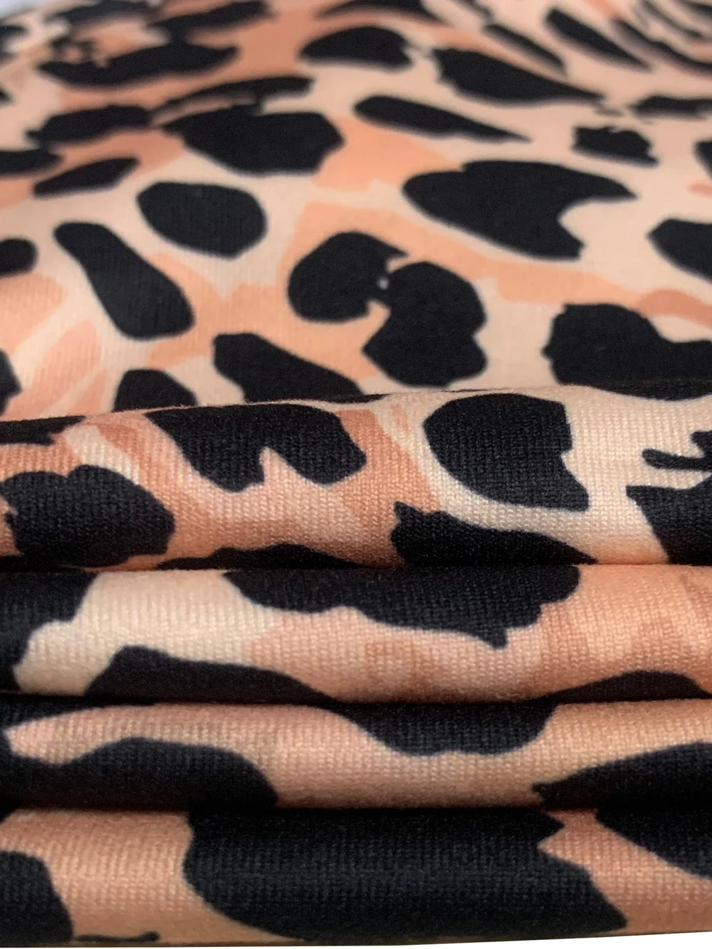 Sexy Leopard Print Long Sleeve V Neck Jumpsuit Shorts with Front Zipper Closure