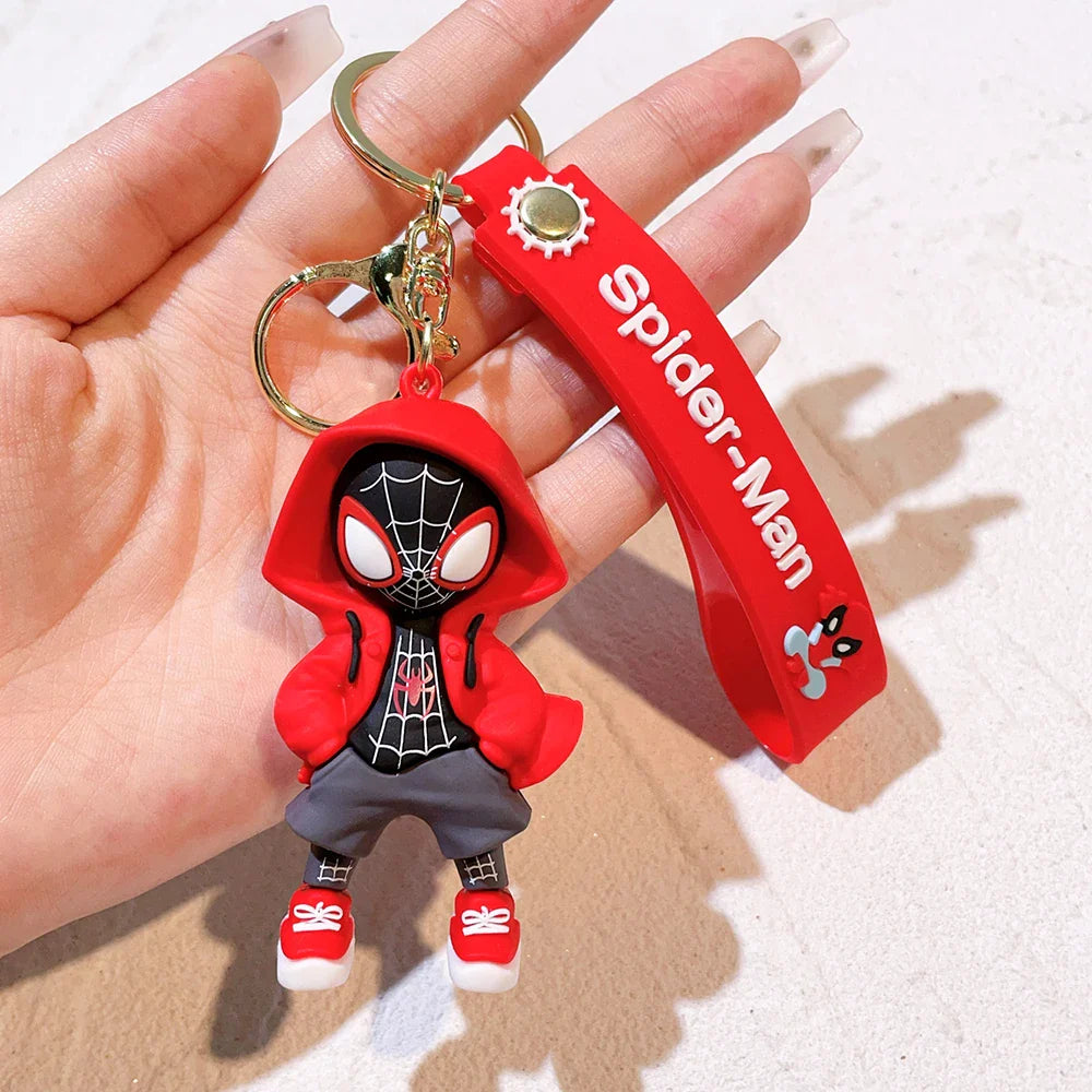 Spider-Man Keychain Cartoon Comics Pendant Jewelry Gift for Friends