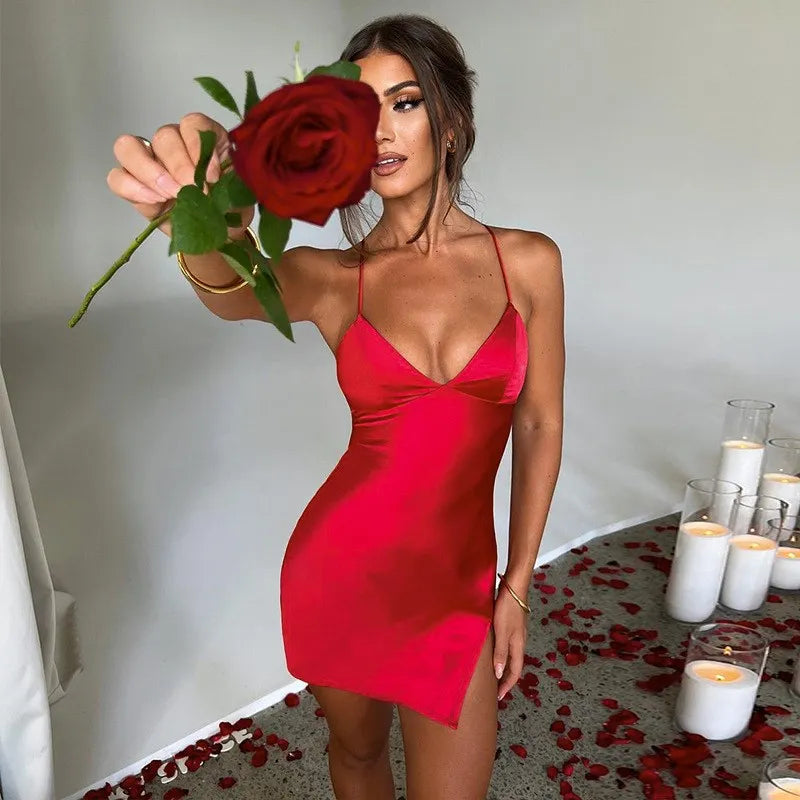 Backless Bodycon Mini Dress for Women Sleeveless Party